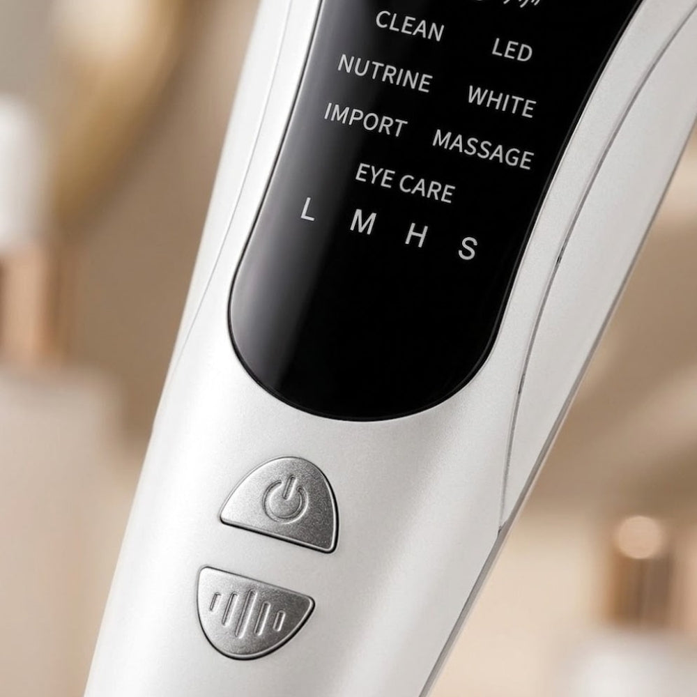 AuraTech ™ - Massaggiatore facciale 3 in 1 con Terapia a Led