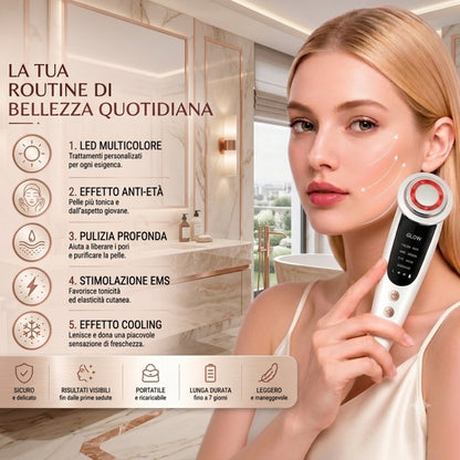 AuraTech ™ - Massaggiatore facciale 3 in 1 con Terapia a Led