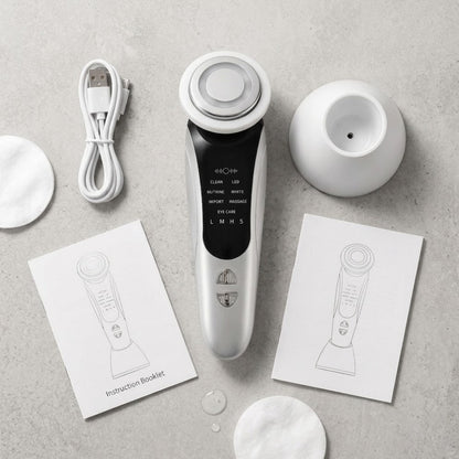 AuraTech ™ - Massaggiatore facciale 3 in 1 con Terapia a Led