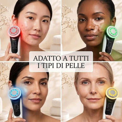 AuraTech ™ - Massaggiatore facciale 3 in 1 con Terapia a Led